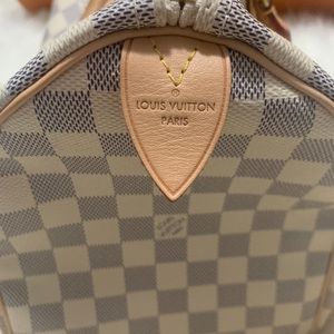 Authentic Louis Vuitton Speedy 30 Damier Azur